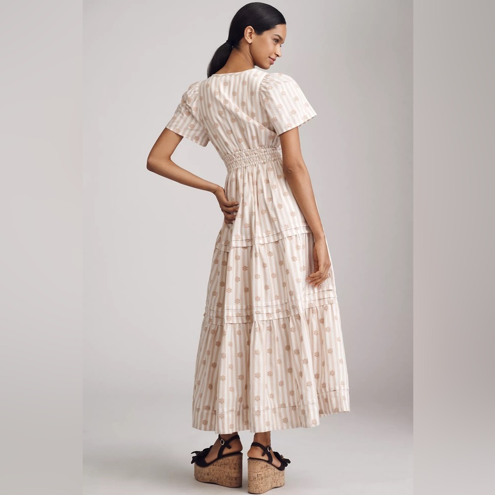 Anthropologie The Somerset Embroidered Floral Maxi Dress - Picture 2 of 3